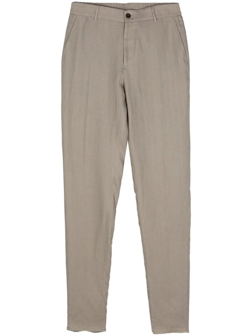 linen tailored trousers